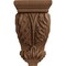 Ekena Millwork 5"W x 5"D x 10"H Medium Acanthus Wood Corbel, Mahogany CORW05X05X10ACGM - alternate 2